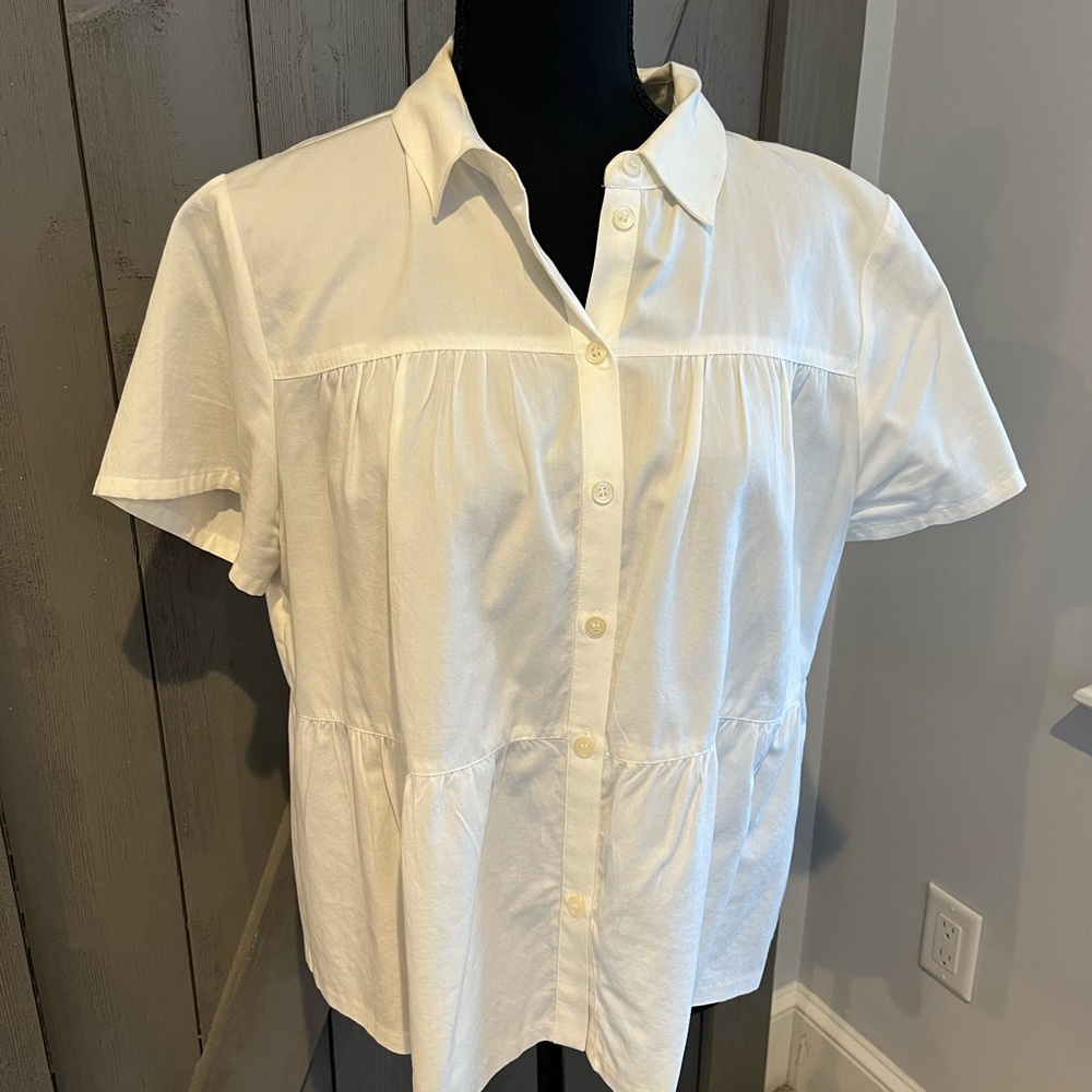 Off white cotton blouse